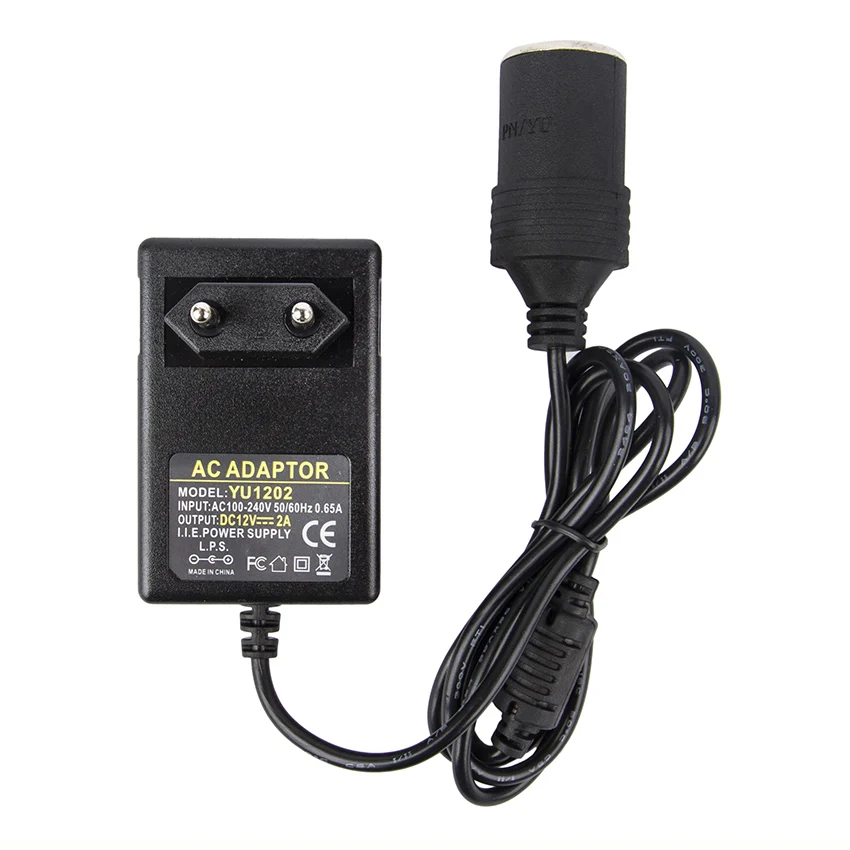 AC 100-240V к DC 12V 2A розетка для автомобильного прикуривателя адаптер питания 24W зарядное устройство высокого качества