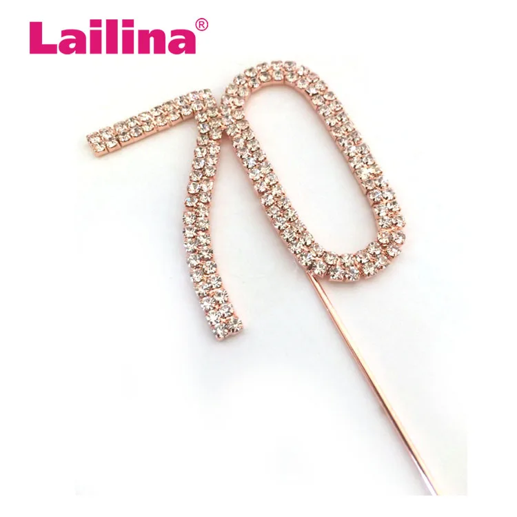 Number 70 Birthday Crystal Rhinestone Cake Topper Birthday Cake Alloy Made Topper Party Anniversary Cake Decoration
Number 70 Birthday Crystal Rhinestone Cake Topper Birthday Cake Alloy Made Topper Party Anniversary Cake Decoration