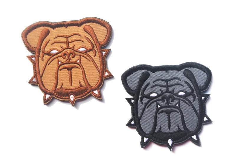 Тактический бульдог искусственная кожа большая Военная нашивка искусственный