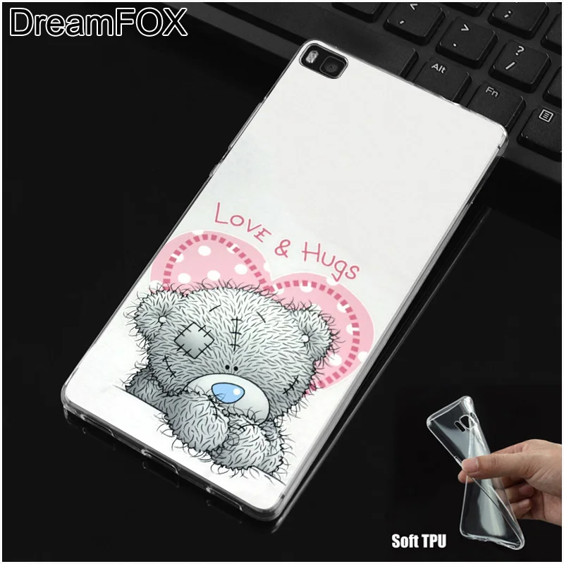DREAMFOX M206 милый плюшевый мишка Мягкий ТПУ силиконовый чехол для Huawei P8 P9 P10 P20 P30 Lite Pro P