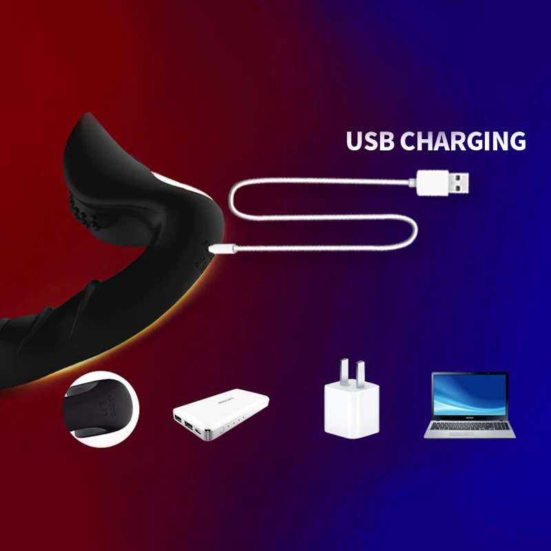 Remote control vibrating Prostate Massager Scrotum stimulator Finger shape Vibrator Anal plug male Masturbator Sex Toys For Men |