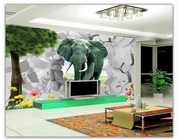 

Customized 3d wallpaper 3d tv wall paper murals 3 d landscape scenery TV setting wall decoration mural wallpaper home decoration