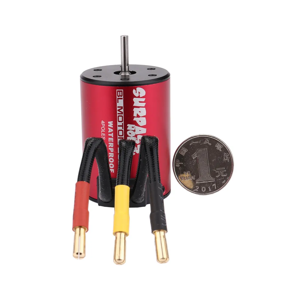 Водонепроницаемый 3650 4300KV бесщеточный мотор + 60A ESC контроллер скорости для 1/10 RC