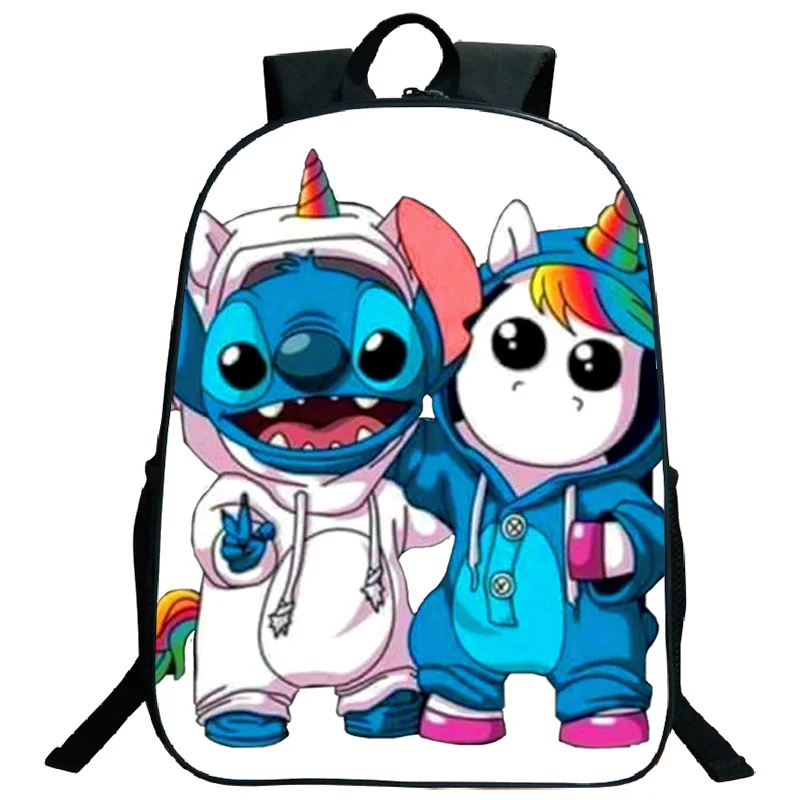 5 Красивый функциональный рюкзак Kawaii Stitch, школьные сумки для книг, узор, мужские и женские дорожные сумки на плечо, Mochila - Цвет: 5