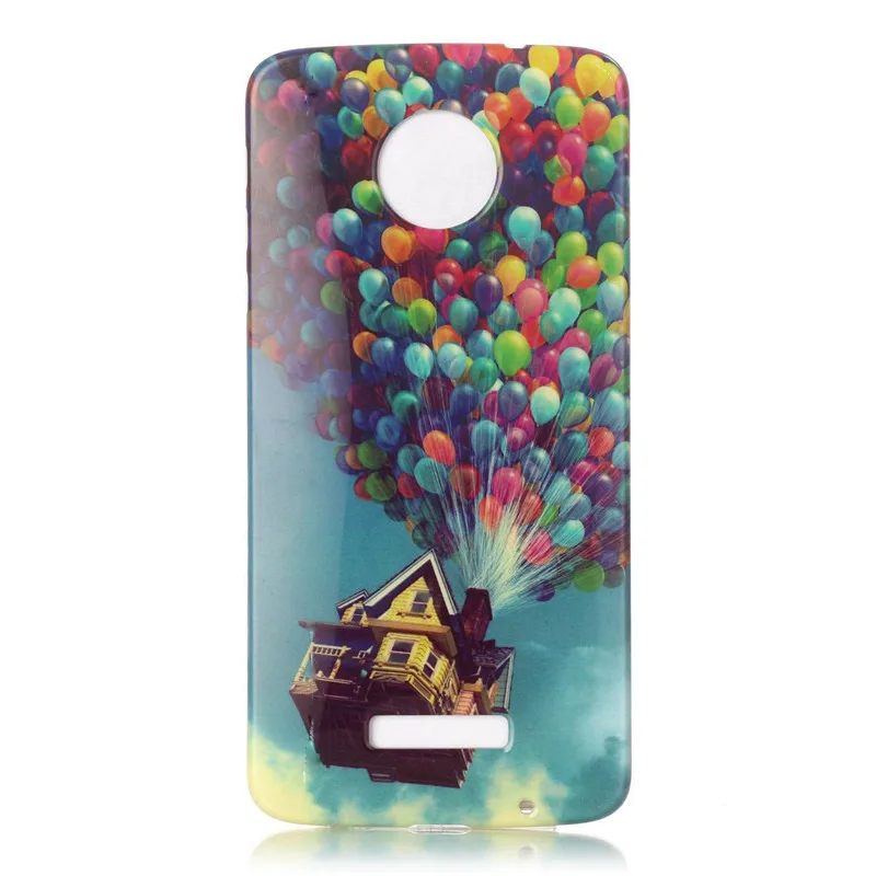 Для Moto Г Случай Мультфильм Печати ТПУ Мягкая Задняя Крышка Motorola Z 5.5 &quotСумки