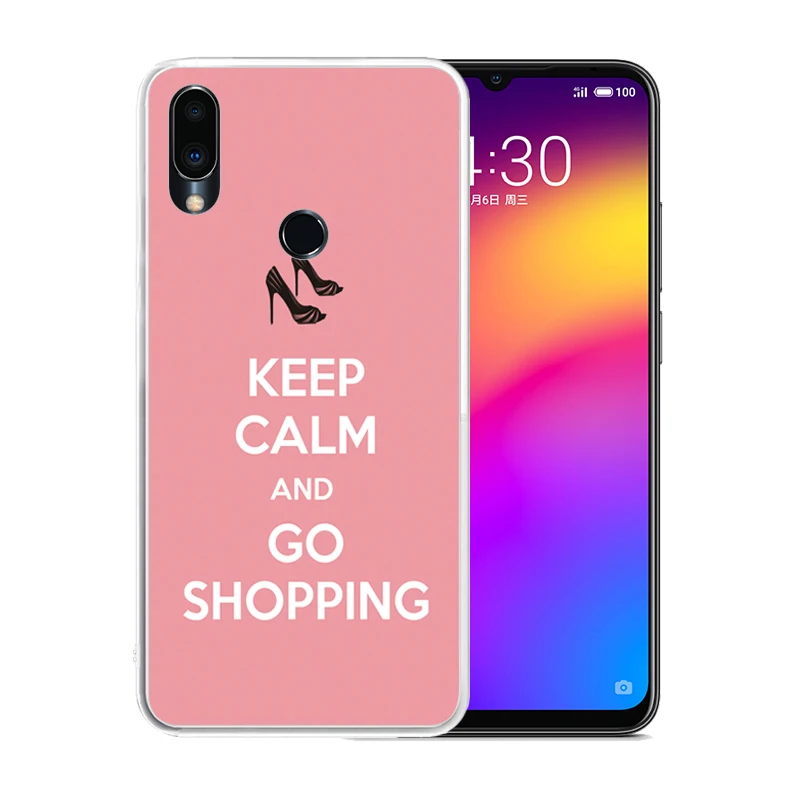 Soft Silicone Clear TPU Case for Meizu 16S Pro Note 9 M8 M6 15 Lite 16 Black Red Anti-Scratch Keep Calm and Carry On Cover | Мобильные