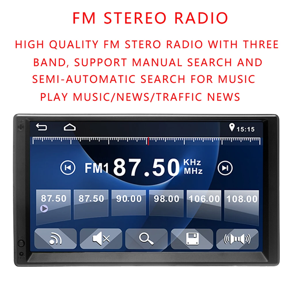 AMPrime Android автомобильный радиоприемник 2 двойной din Авторадио gps навигация по bluetooth