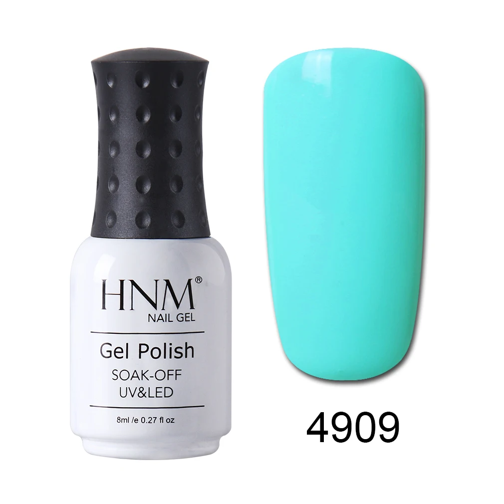HNM 8 мл Лак для ногтей светильник цветной Nagellak УФ светодиодный лак для ногтей Vernis Полуперманентная краска для грунтовки гель лак Vernis a Ongle - Цвет: 4909
