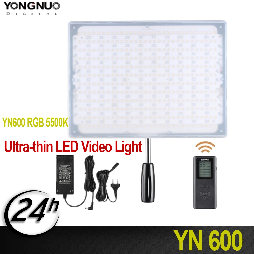 Новинка YONGNUO YN600 RGB 5500K ультра-тонкий светодиодный видео свет фотографическое