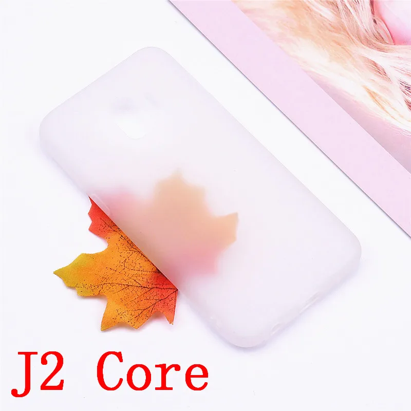 Transparent White Мягкий чехол для Samsung J2 Core, силиконовый чехол на заднюю панель, чехол для телефона Samsung Galaxy J2 Core, чехол SM-J260F J260F J260, чехол из ТПУ - Цвет: Transparent White