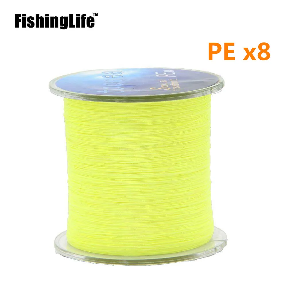 Рыболовная леска FishingLife 8 нитей 300 м сверхпрочная многонитевая пэ плетеная 20 анг.