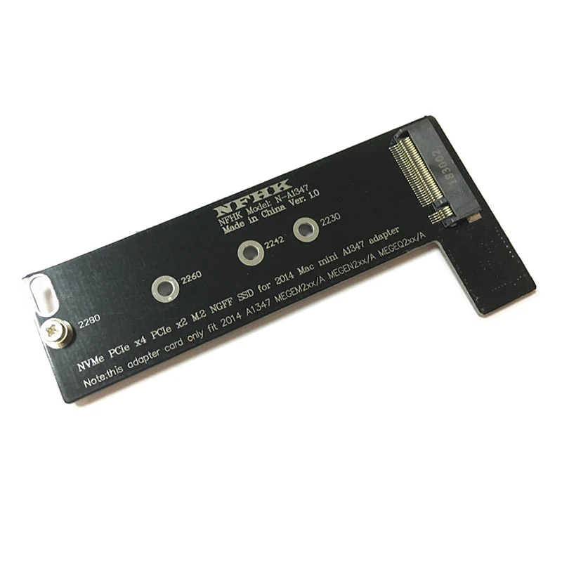

PCI-E x4 x2 M.2 NGFF M-Key NVME AHCI SSD преобразователь карты адаптер для 2014 Macbook Mini A1347 MEGEN2 MEGEM2 MEGEQ2 NVME SSD