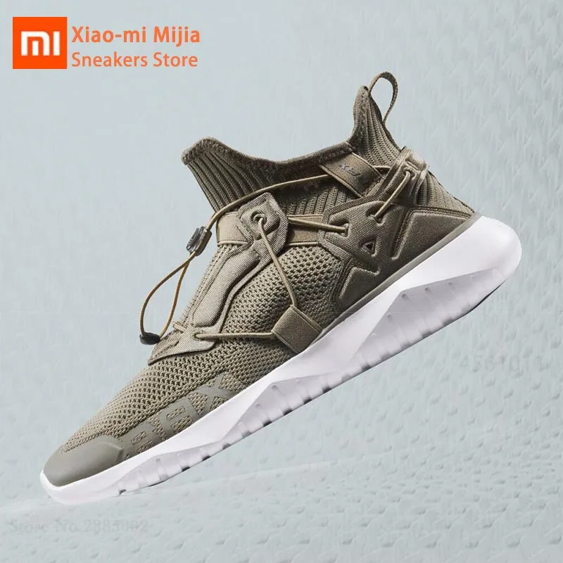 Xiaomi Mijia Летающий тканый Легкий бег 3D Демпфирование EVA цельная мягкая высокая эластичная сетка дышащая Спортивная обувь Smart