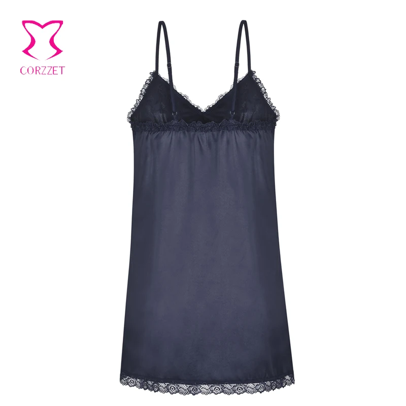 Corzzet Women Red Sleepwear Pyjama Sets Sleeveless Strap Lace Trim Satin Cami Nightwear Femme Sexy Summer Home Wear Sleep Wears |