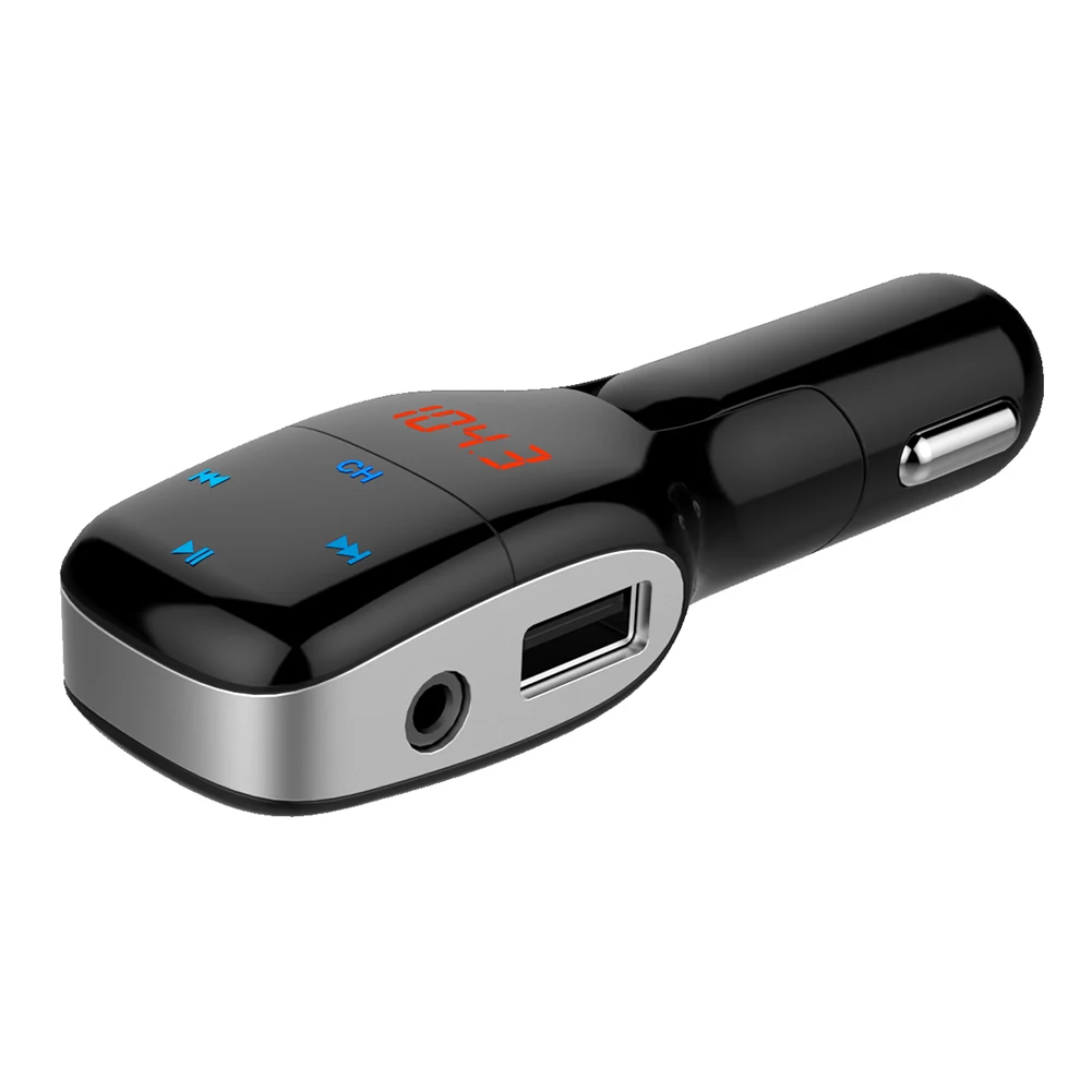 Цифровой беспроводной 3 5 мм Aux Bluetooth двойной USB адаптер fm передатчик Радио MP3 плеер