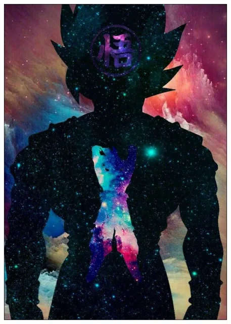 ZZ11808-14 Dragon Ball Z Goku аниме плакат в скандинавском стиле настенные художественные модные картины на холсте принты Мультяшные модульные картины украшение дома - Цвет: ZZ11808-14