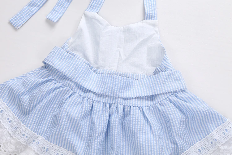 Комплект из 2 предметов платье с бантом для новорожденных девочек 2017 г. летняя