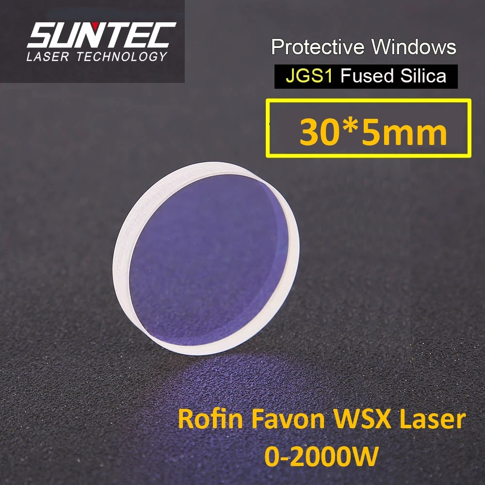 Suntec лазер Precitec Защитная оконная линза 30*5 мм для волоконной лазерной резки Rofin Favon
