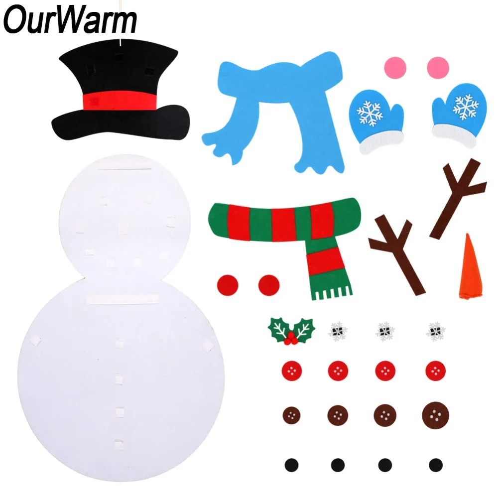 Новогодний Рождественский подарок OurWarm фетровое украшение сделай сам 50x100 см
