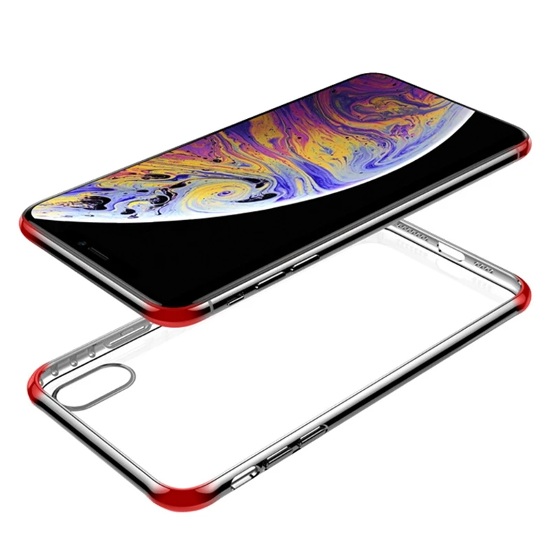 Подходит для iphone 6S 7plus 8 XS XR четыре угла анти-падение XSMAX Прозрачный чехол телефона