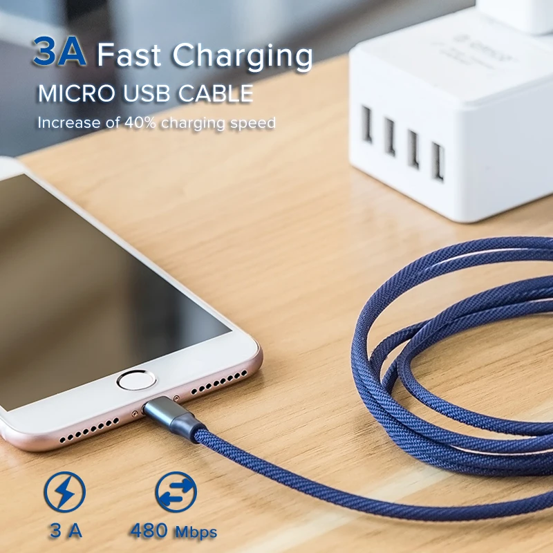 Кабель Micro USB EECPT 3A кабель для быстрой зарядки мобильного телефона Samsung S7 S6 Xiaomi Huawei