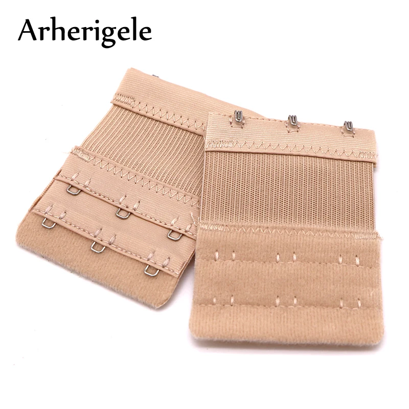 Arherigele, 3 шт., удлинитель для бюстгальтера, 2 ряда, 3 крючка, нейлоновый удлинитель для бюстгальтера, эластичная регулируемая застежка, ремень для бюстгальтера, аксессуары для женских бюстгальтеров