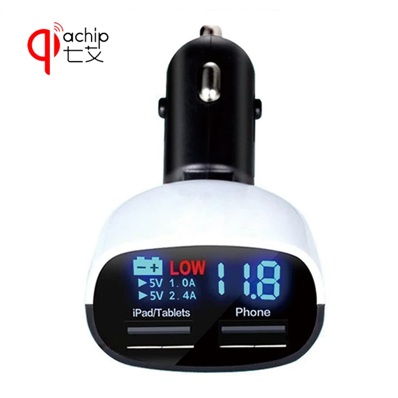NEW Dual USB Car Charger 3.4A 2-port usb Phone charger Power Adapter for Smart Led display voltage accessory | Электроника