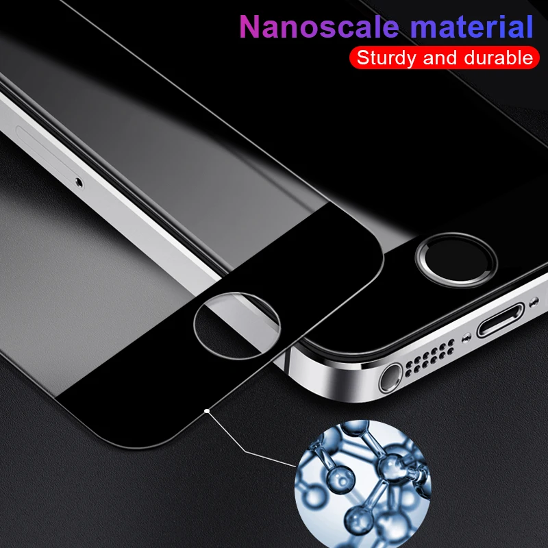 Защитная пленка HUKU на весь экран для iPhone 5 s закаленное стекло 5C искусственное