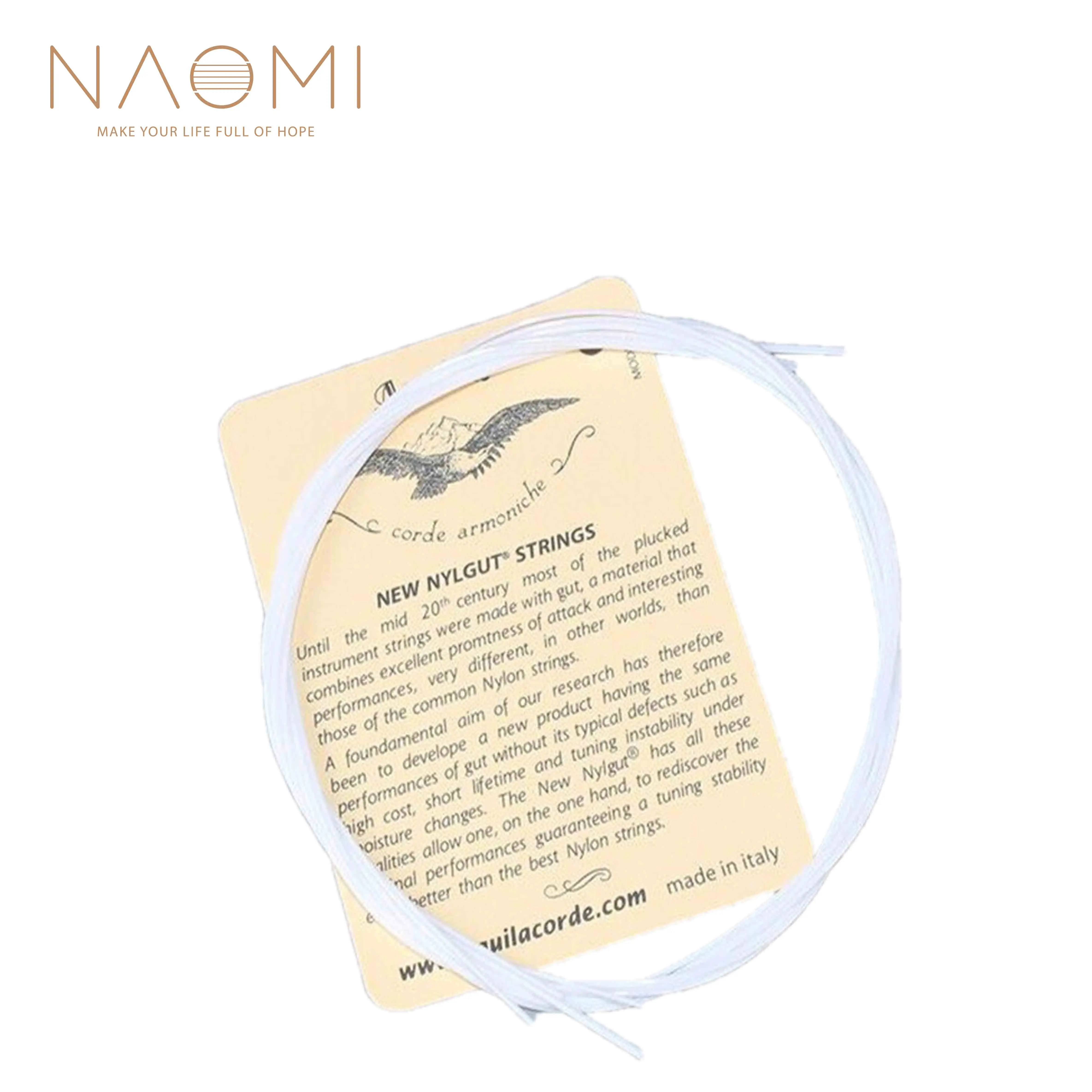 Набор струн для гитары NAOMI KOA 4 струны укулеле нейлоновая белая замена сопрано 21