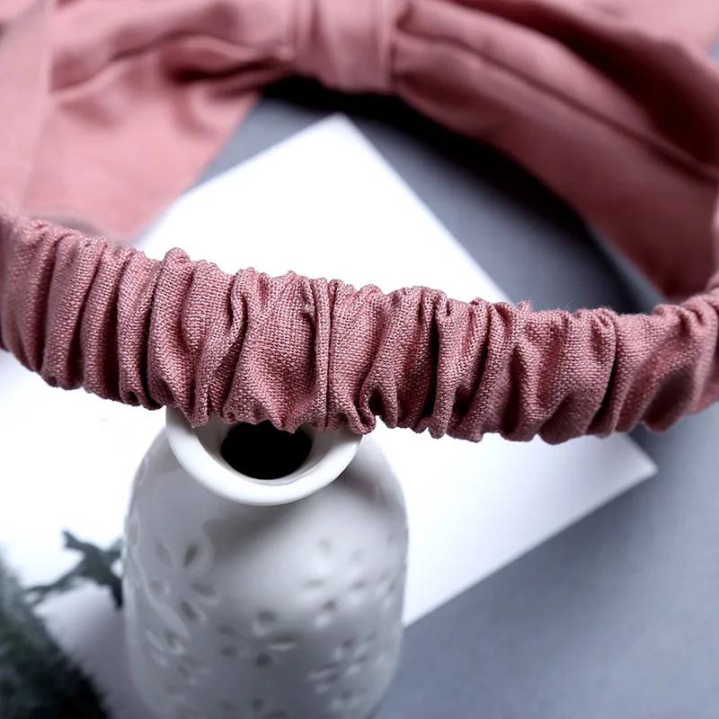 Environmental Protection Child Headwear Baby Hair Accessories Band Cotton Linen Material Flower 0-2 Years Old | Детская одежда и