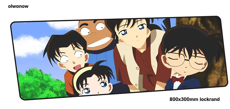 Профессиональный игровой коврик для мыши Detective Conan 800x300x3 мм, игровой коврик для мышки для ноутбука, ПК, аксессуары для ноутбука, эргономичный коврик для мыши - Цвет: design 7