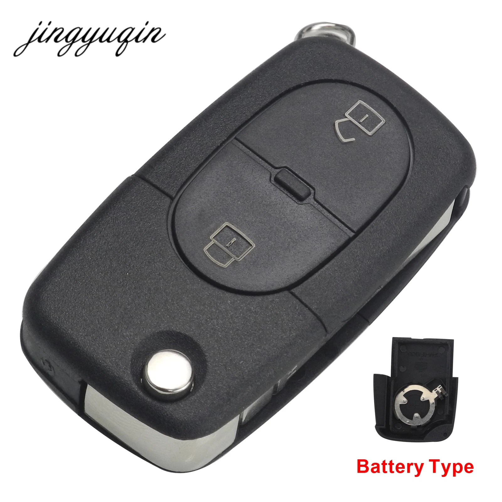 Jinyuqin 10 шт./лот подходит для держателя аккумулятора CR1620 складной чехол ключа Audi A2 A3