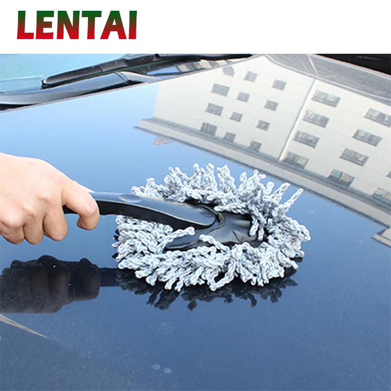 

LENTAI 1PC Car dust brush Auto Window cleaning brush For Citroen C4 C5 Hyundai Solaris I30 VW Polo T5 Ford Fiesta Fusion Mustang