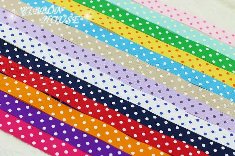 5 ярдов/партия) с рисунком и узором в горошек печатных Grosgrain ленты милые серии лентами Нью-Йорк(22/38 мм