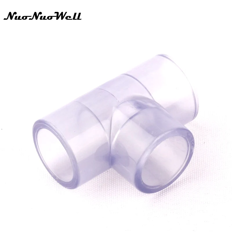 

1pcs NuoNuoWell Plastic UPVC 20mm Hose Equal Tee Connector for Garden Irrigation Watering System Three Way Pipe/Tube Parts