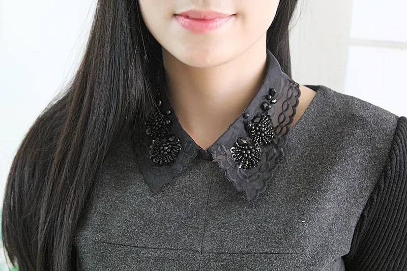 Белая хлопчатобумажная рубашка со стразами тонкая женская милая Ретро кружевная