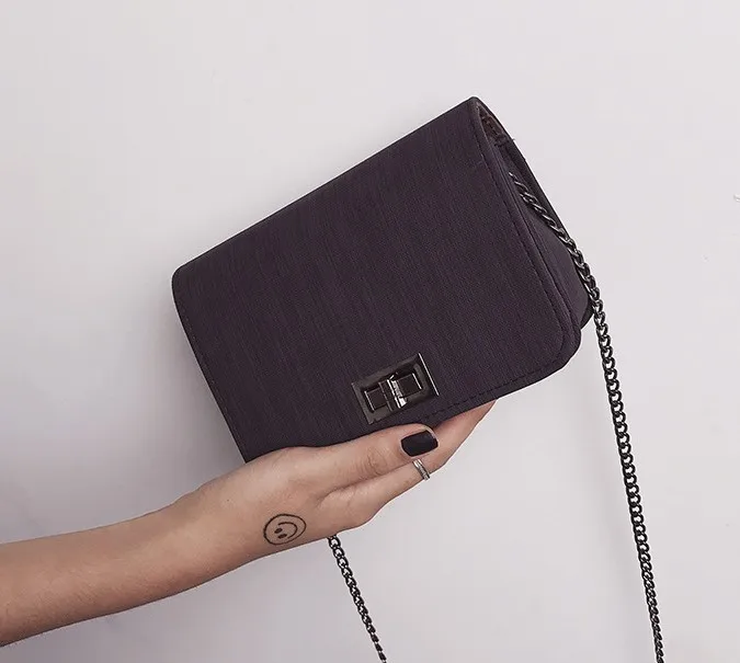 Роскошные сумки женские сумки Sacs Para bandoulieur PU cuir vert noir rose Worean версия sauvage petit сумка bolsa feminina - Цвет: black