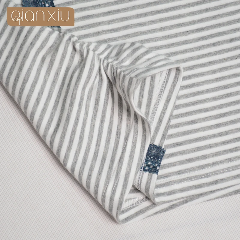 

AQianxiu Ladies Cotton Stripe Set Comfort striped Home sets fpr women Sexy fashion 91732C