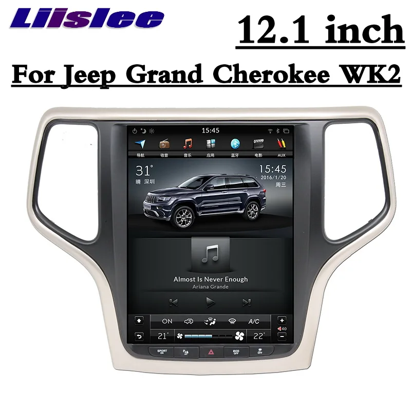 Cherokee-12.1 inch Для Jeep Grand Cherokee WK2 2011~ NAVI LiisLee Автомобильный мультимедийный gps wifi Аудио Радио Навигация 12," 9" большой экран - Цвет: Cherokee-12.1 inch