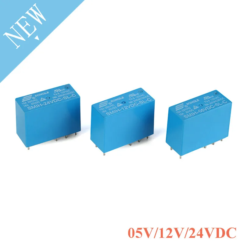 SMIH-05VDC-SL-C SMIH-12VDC-SL-C 05 12 24 V реле 16A 250V 8pin набор преобразования 14FH составного типа |
