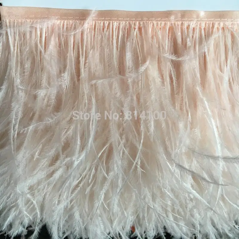 2 размера/партия розовый цвет шампанского Плюмаж из страусиного пера отделка