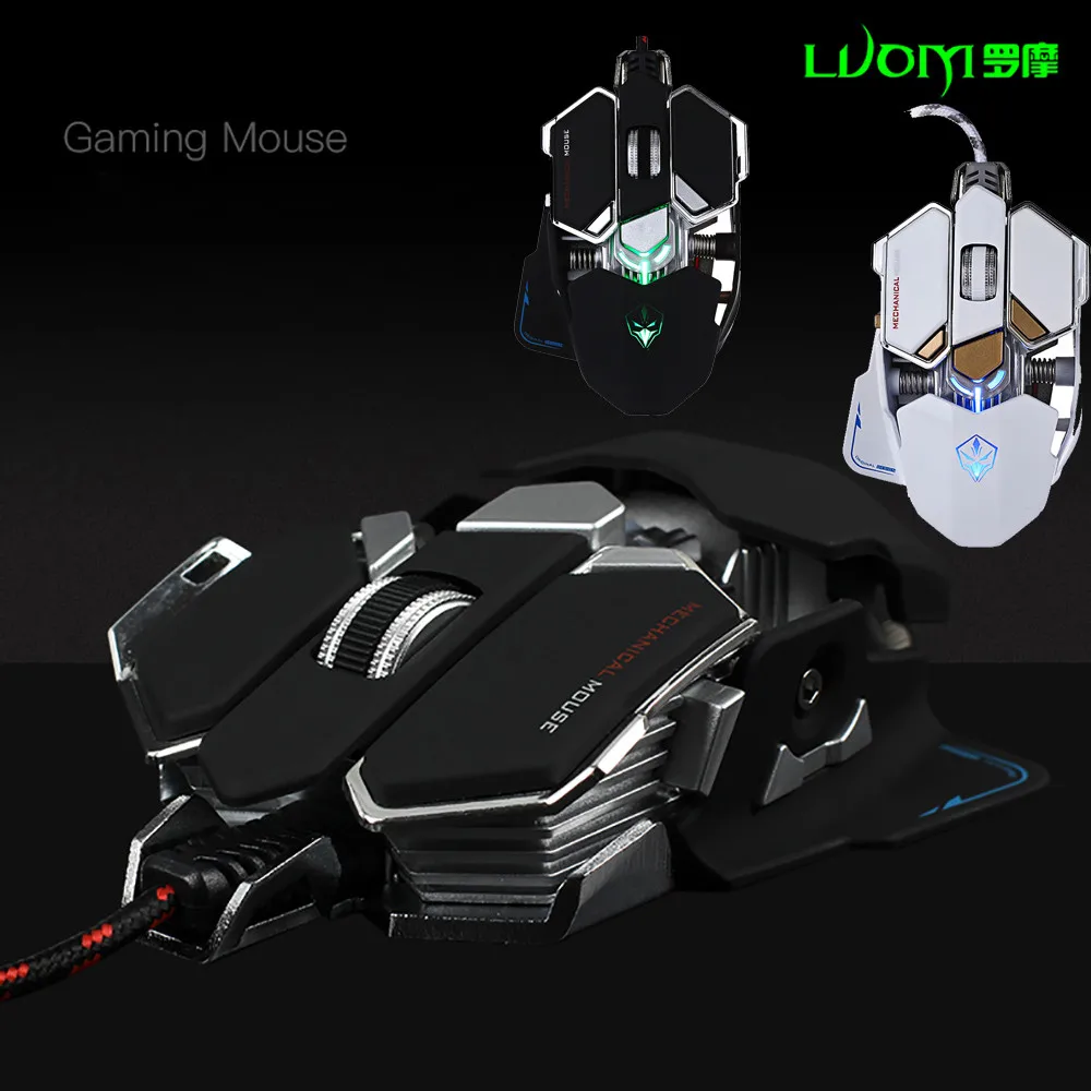 LUOM G10 4000 dpi Регулируемая игровая мышь, USB оптическая профессиональная геймерская мышь для офисного использования, компьютерная геймерская мышь Souris N