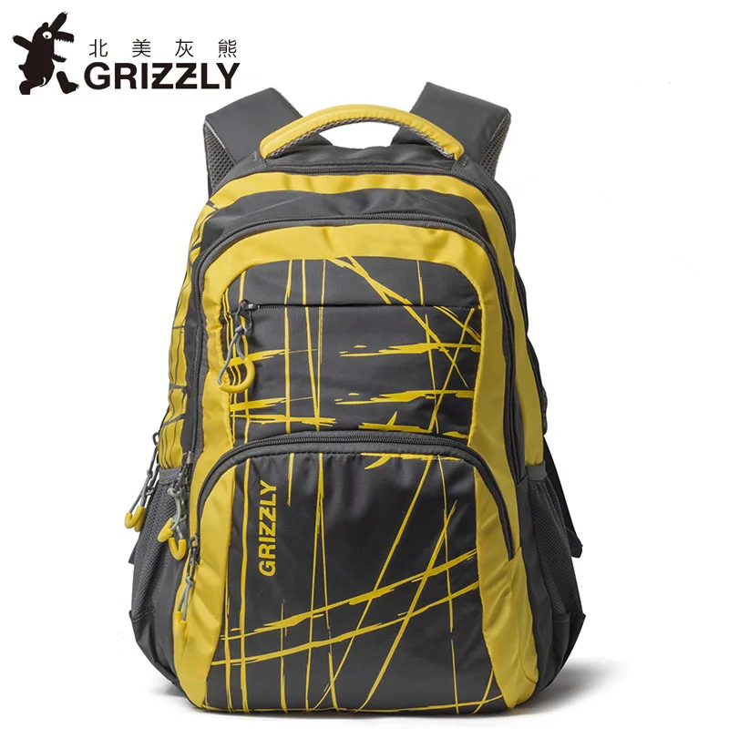 GRIZZLY, мужской рюкзак, Повседневный, Mochila, для подростков, для мальчиков, школьная сумка, многофункциональная, водонепроницаемая, 36-55 литров, большая вместительность, дорожная сумка - Цвет: 10