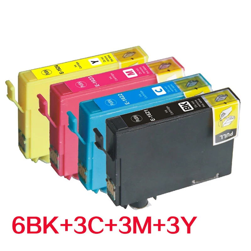 

15X Compatible ink Cartridge T1621 to T1624 For Epson Workforce WF-2010W WF-2510WF WF-2520NF WF-2530WF WF-2540WF inkjet printer