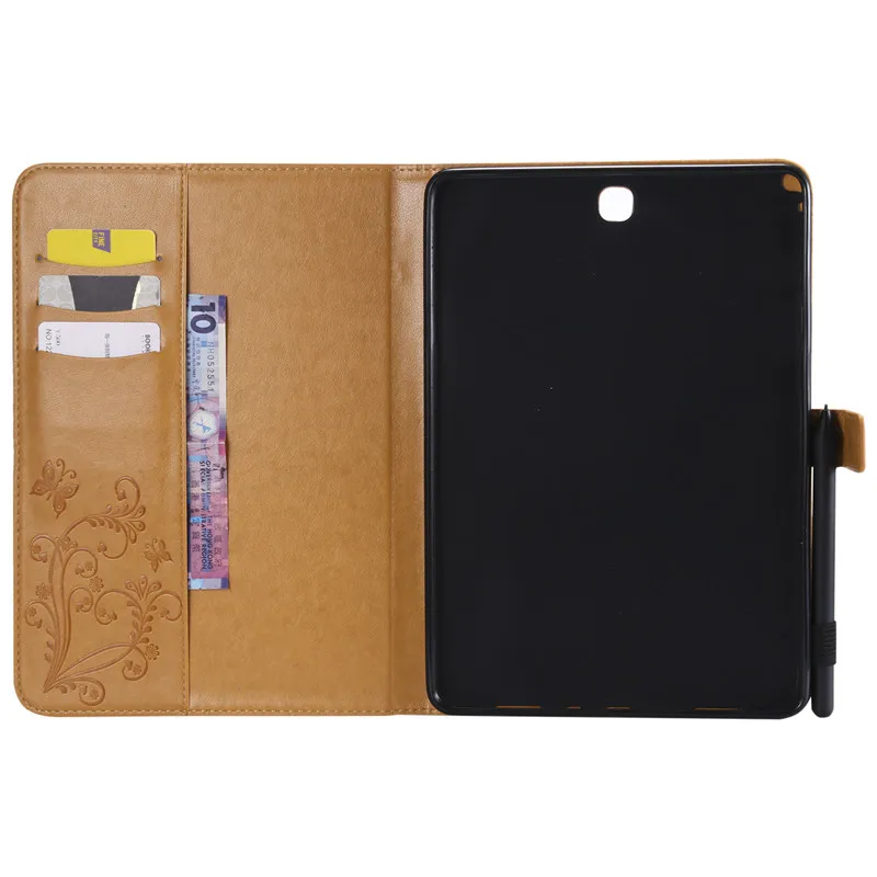 Wekays для samsung Tab A 9,7 T550 мультфильм бабочка кожаный чехол Funda для samsung Galaxy Tab A 9," T550 T555 чехол для планшета