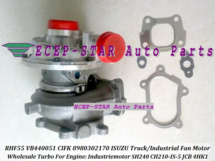 Турбокомпрессор RHF55 VB440051 CIFK 8980302170 для ISUZU Truck Industrial Motor Industriemotor SH240 CH210-IS-5 JCB 4HK1 |