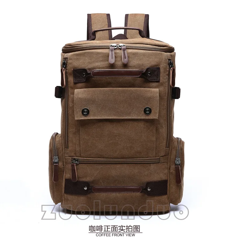 Большой холщовый рюкзак для мужчин Путешествия Back Pack Multifunctional сумка для женщин ноутбук школьные ранцы женский