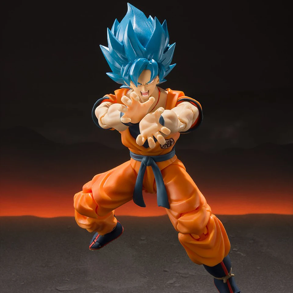 Tronzo Original Tamashii NACES Bandai S.H. Figuarts Super Saiyan Goku SSJ синий Dragon Ball Z Broly фигурка игрушки