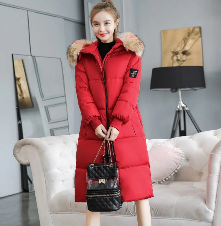 Большие размеры, XL-7XL, зимние парки, женские пуховики, хлопковые куртки, меховой воротник, с капюшоном, утепленные пальто, женские длинные базовые пальто, верхняя одежда, G202