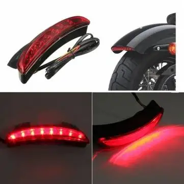 Велосипед Мотоцикл светильник Cafe Racer заднее крыло край красный светодиодный